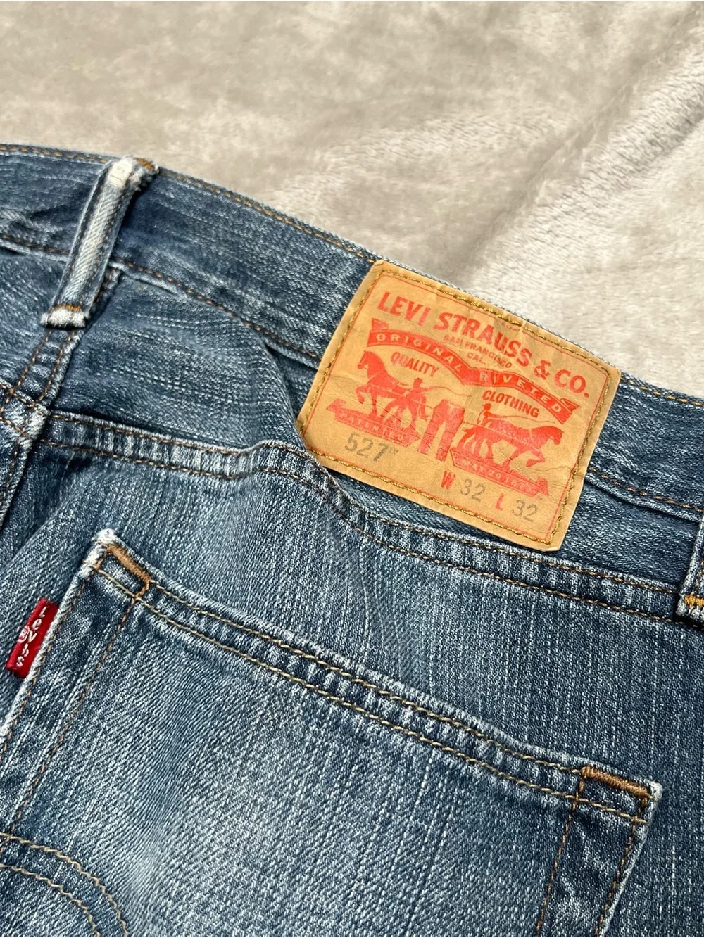 Levi's 527 Bootcut Jeans Mens 32x32 Blue Denim Western Cowboy Rodeo